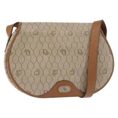 Christian Dior Vintage Honeycomb Flap Crossbody Bag Coated Canvas Product Image