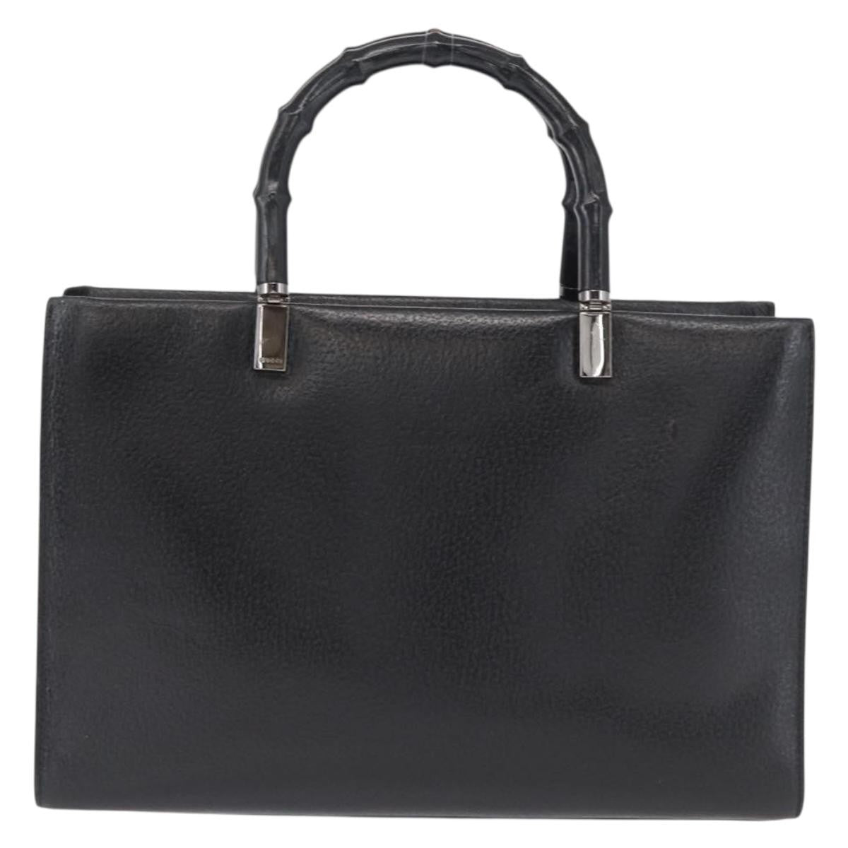 Gucci Vintage Bamboo Handle Bag Leather Small