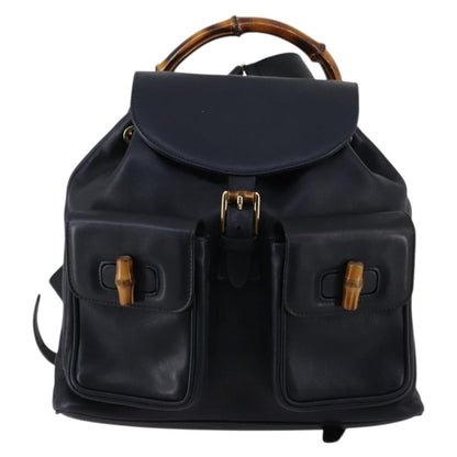 Gucci Vintage Bamboo Backpack Leather Medium