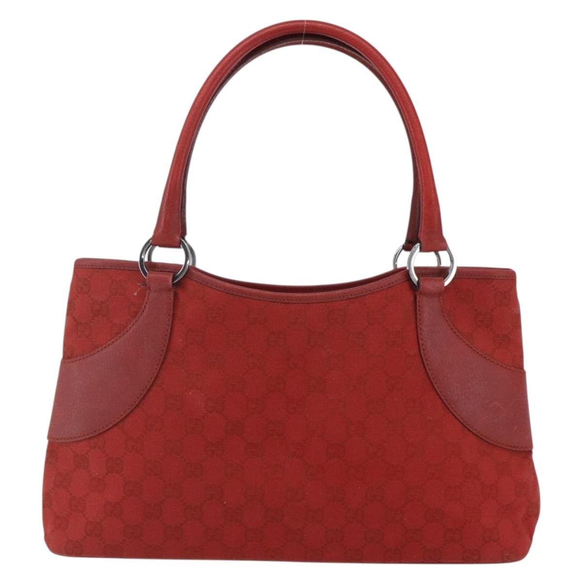 Gucci Vintage Ring Tote GG Canvas with Leather Medium