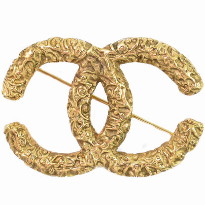 Chanel CC Brooch Textured Metal Product Image