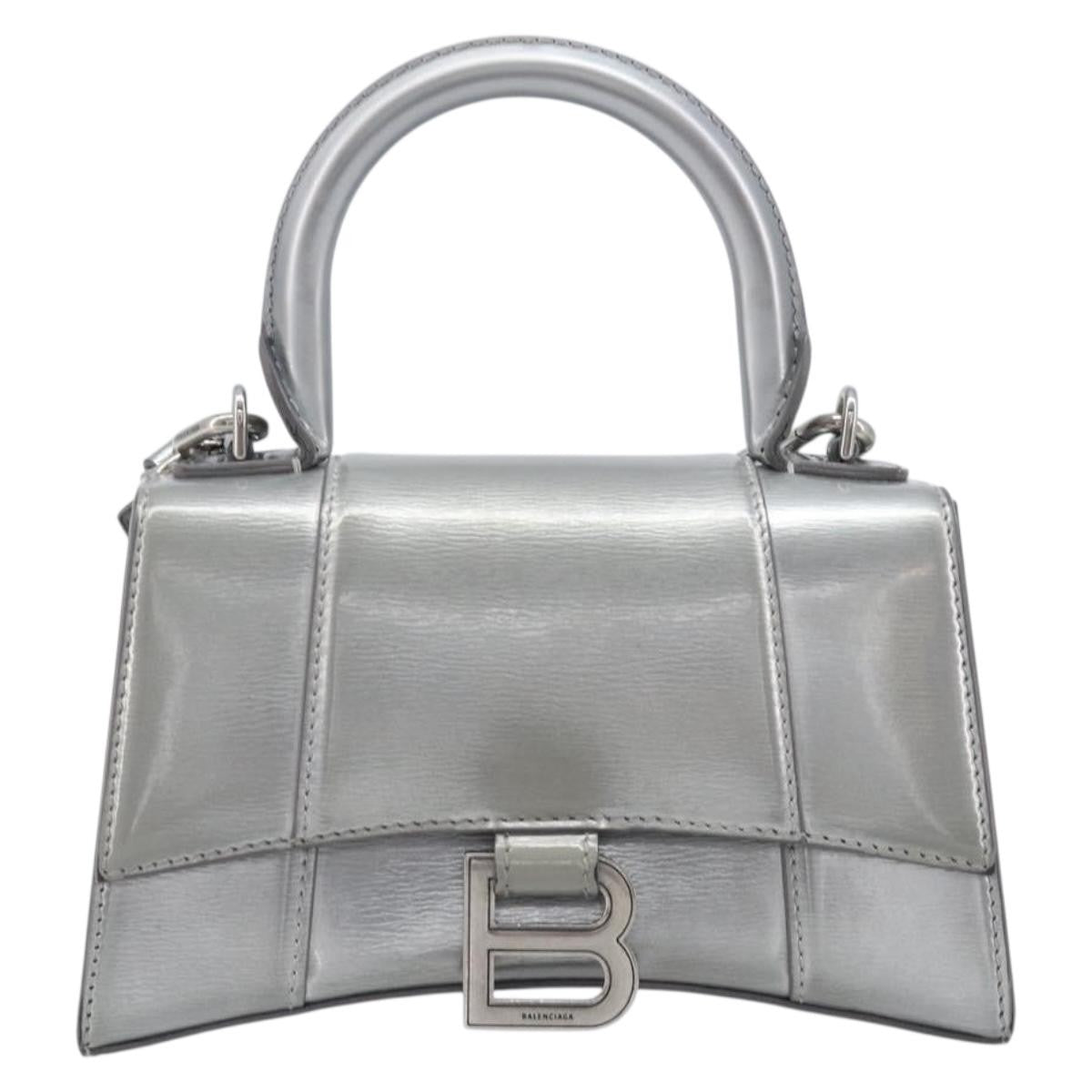 Balenciaga Hourglass Top Handle Leather Small