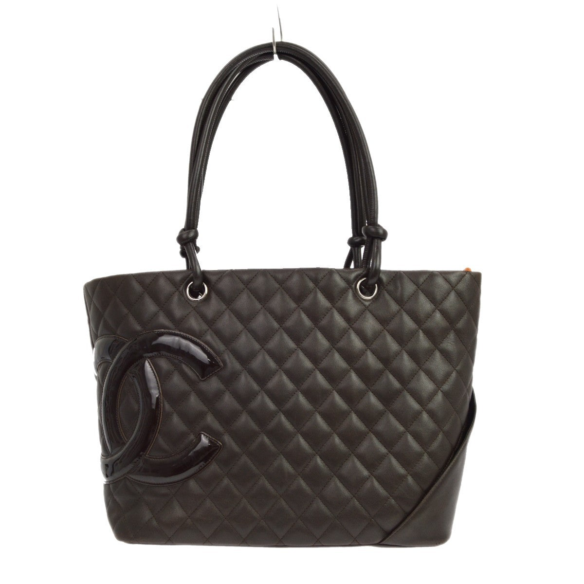 Chanel Cambon Tote Quilted Leather Large