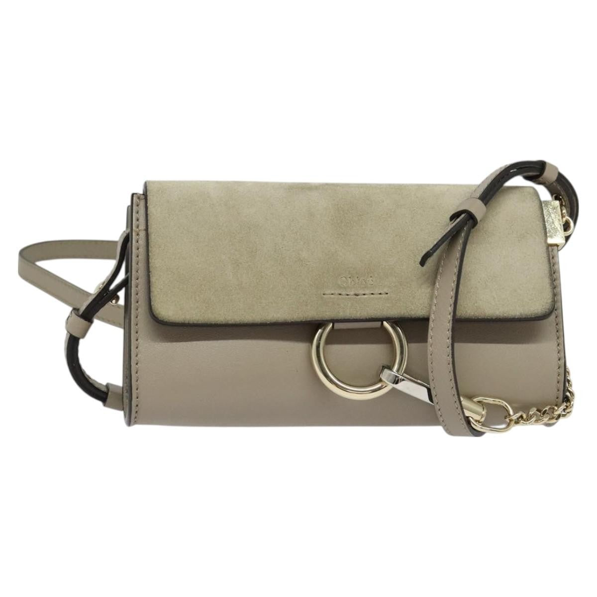 Chloe Faye Leather and Suede Small