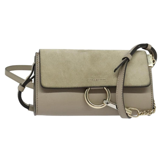 Chloe Faye Leather and Suede Small