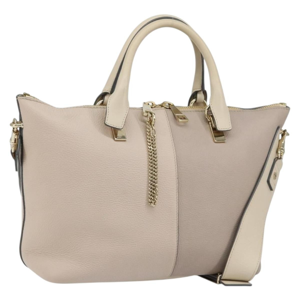 Chloe Bicolor Baylee Satchel Leather Medium