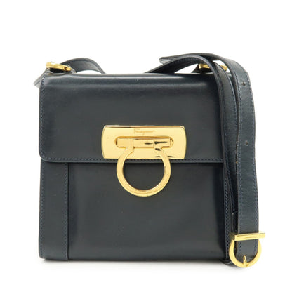 Salvatore Ferragamo Vintage Gancini Flap Leather Medium
