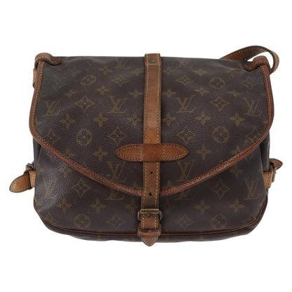 Louis Vuitton Saumur Handbag Monogram Canvas 30