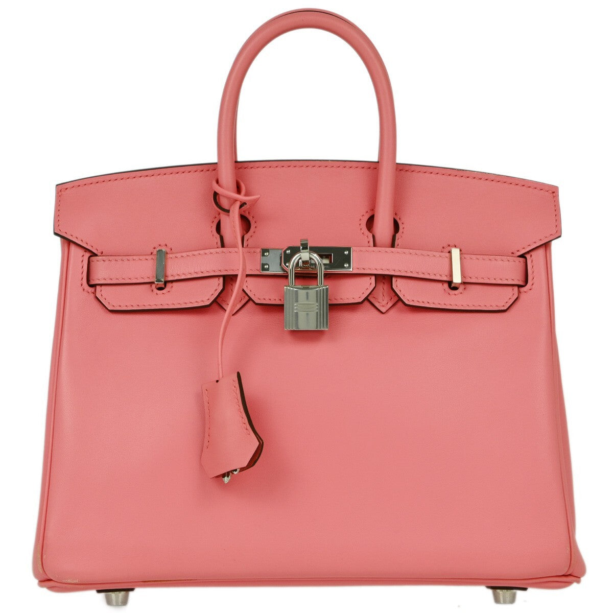 Hermes Birkin Handbag Pink Swift with Palladium Hardware 25