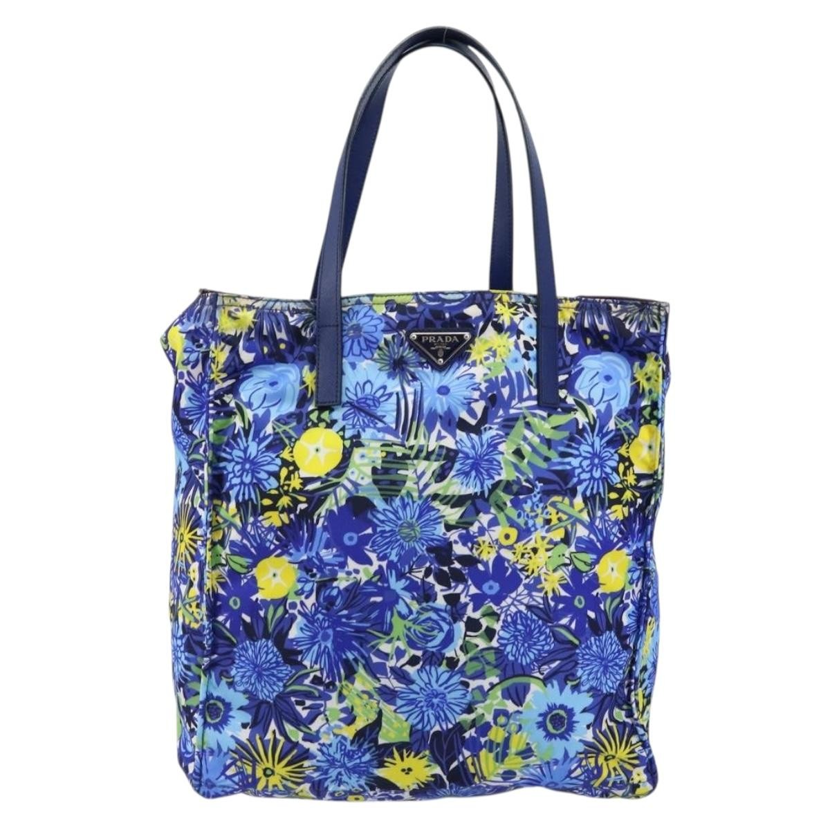 Prada Floreal Tote Printed Tessuto Large