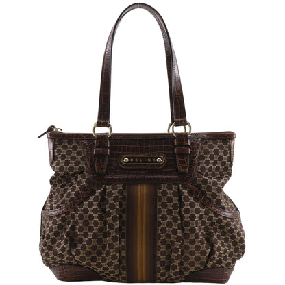 Celine Macadam Handbag Macadam with leather Large