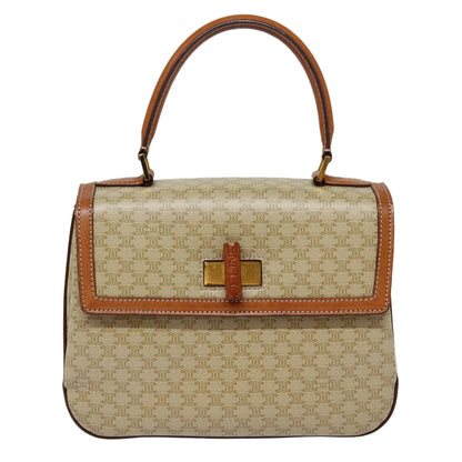 Celine Vintage Convertible Top Handle Macadam Coated Canvas Medium