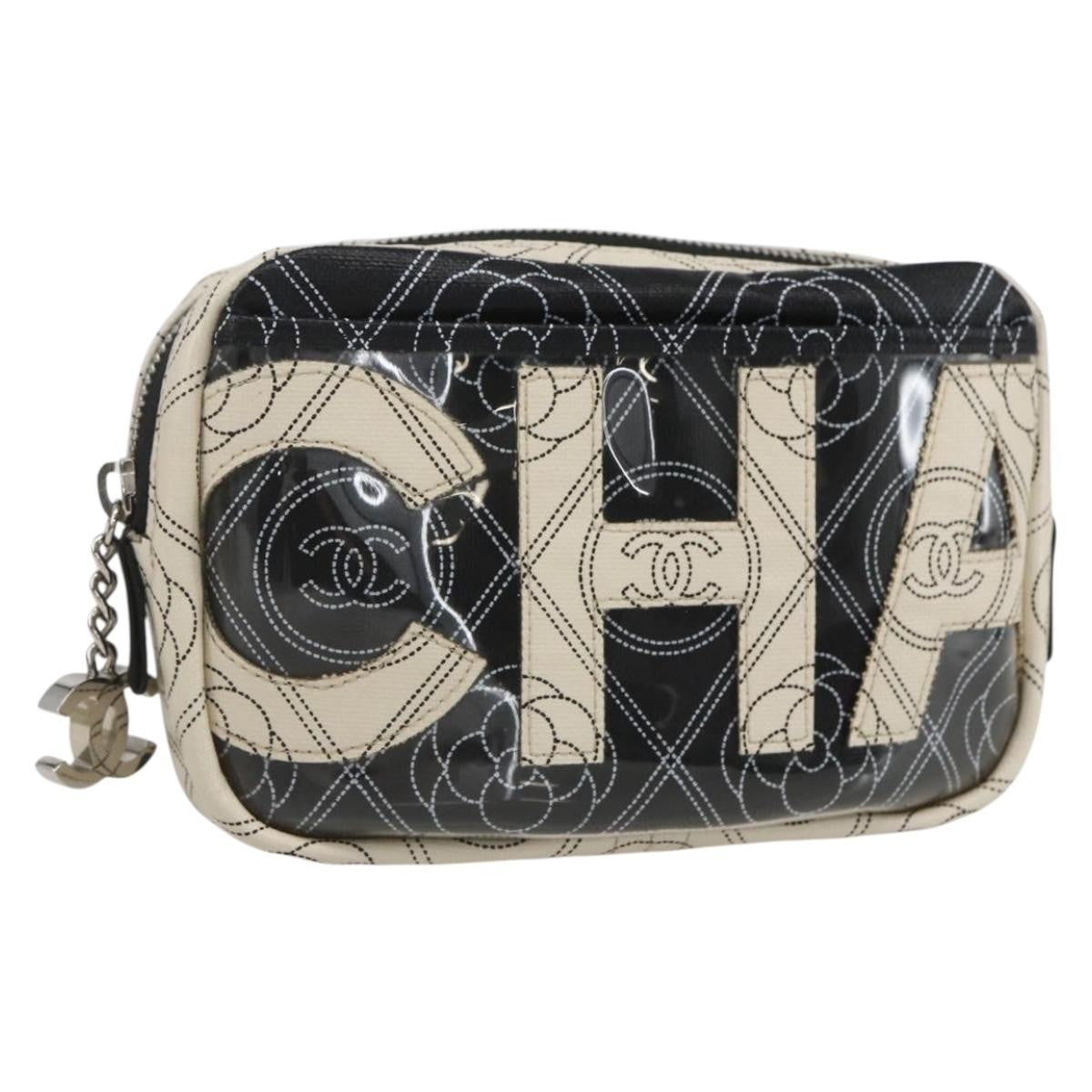 Chanel Logo Camera Case Clutch Printed Coated Canvas Product Image