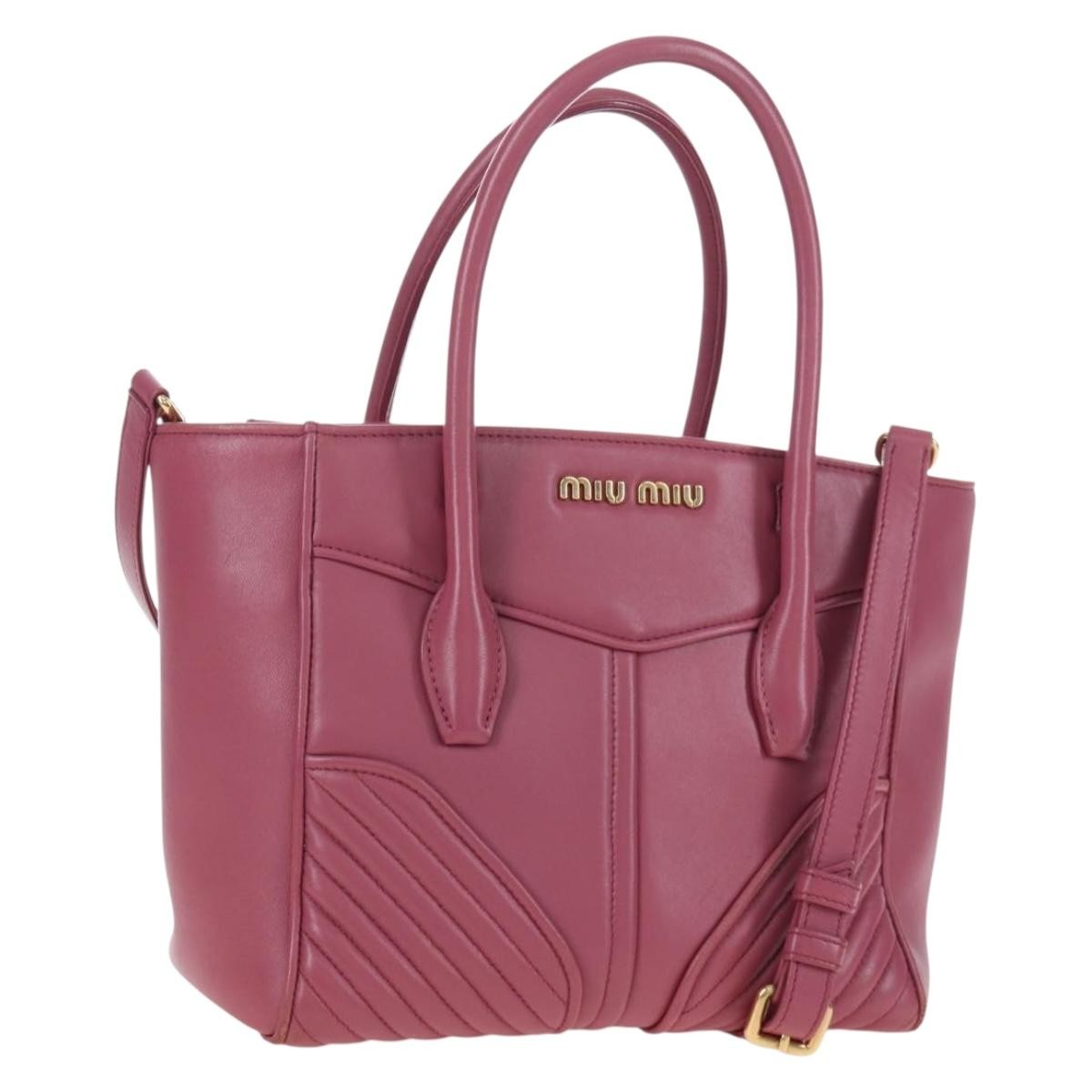 Miu Miu Beau Top Handle Leather Large
