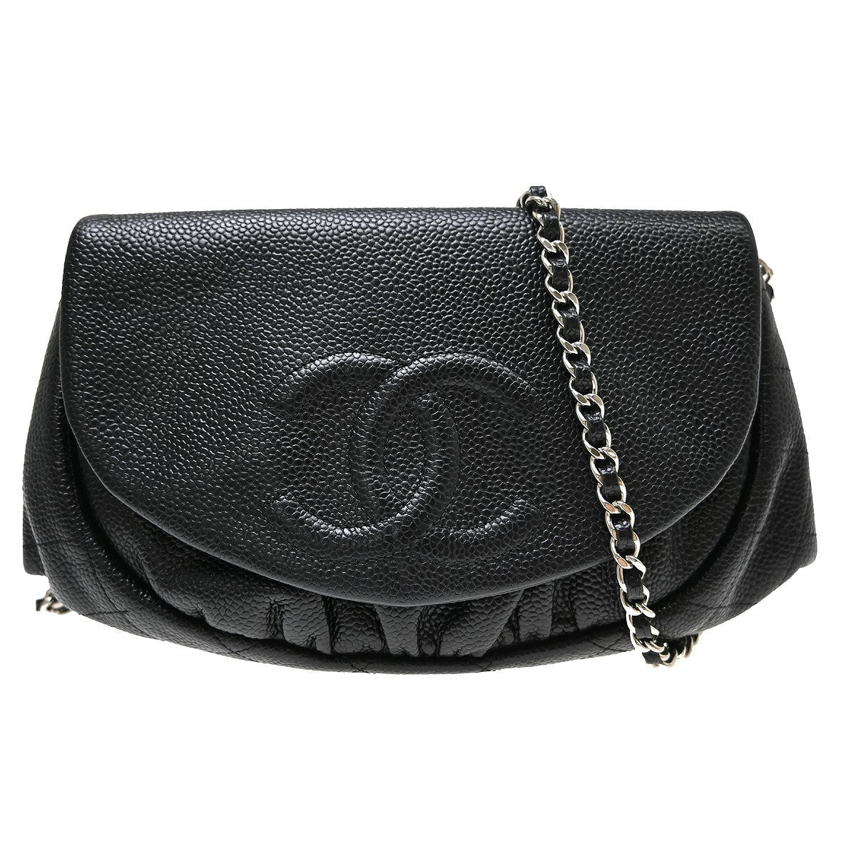 Chanel Half Moon Wallet on Chain Caviar Product Image