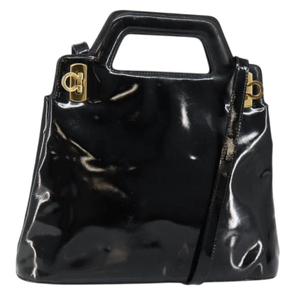 Salvatore Ferragamo Wanda Handbag Patent Leather Product Image