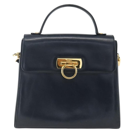 Salvatore Ferragamo Gancini Convertible Top Handle Leather Medium