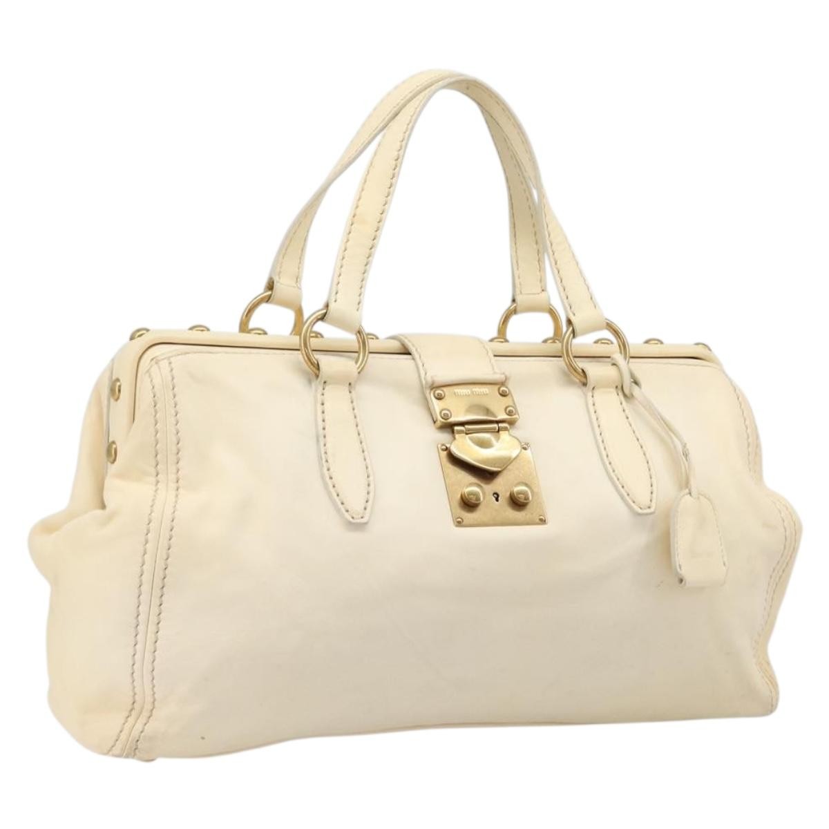 Miu Miu Beau Top Handle Leather Large