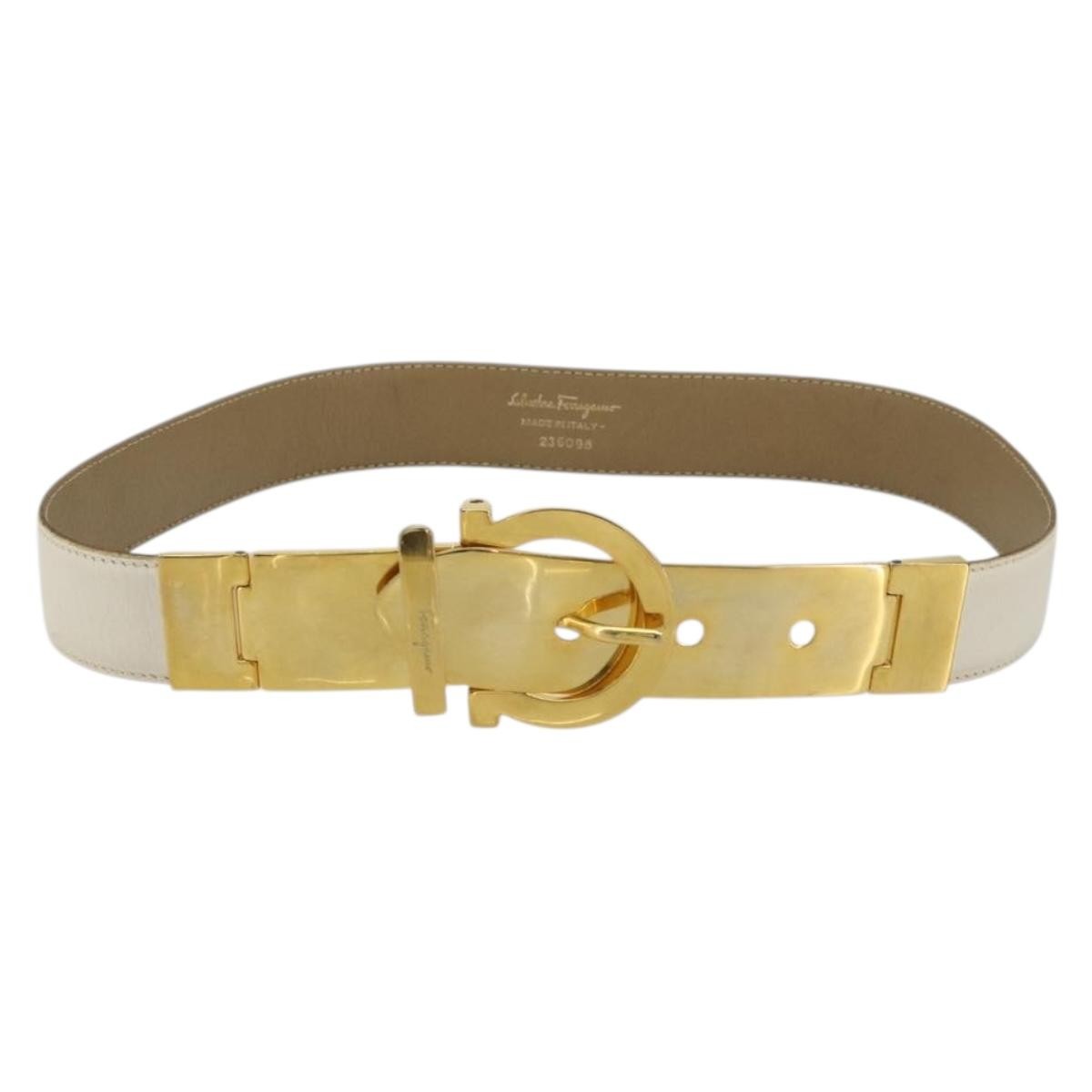 Salvatore Ferragamo Gancini Buckle Reversible Belt Leather Medium