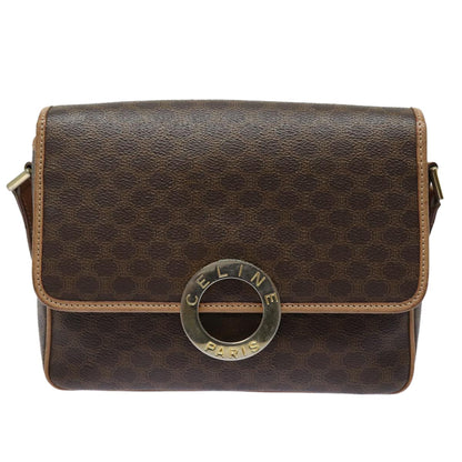 Celine Circle Logo Shoulder Bag Canvas Product Image
