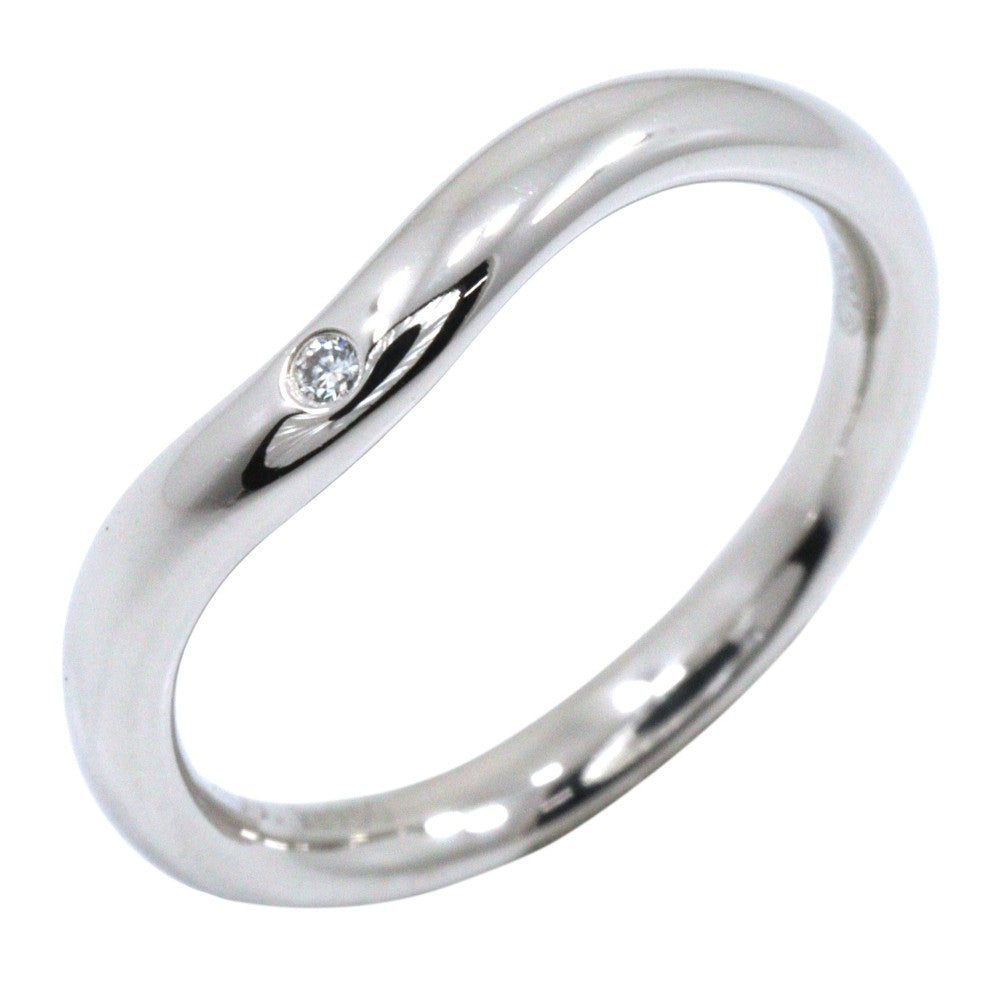 Tiffany & Co. Elsa Peretti Curved Wedding Band Platinum with Diamonds Product Image