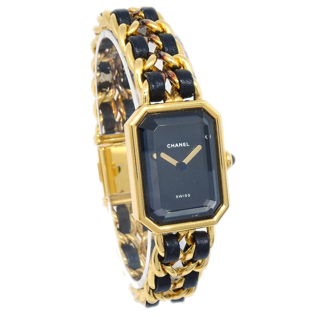 Chanel Premiere Rock Quartz Plated Metal and Leather 20
