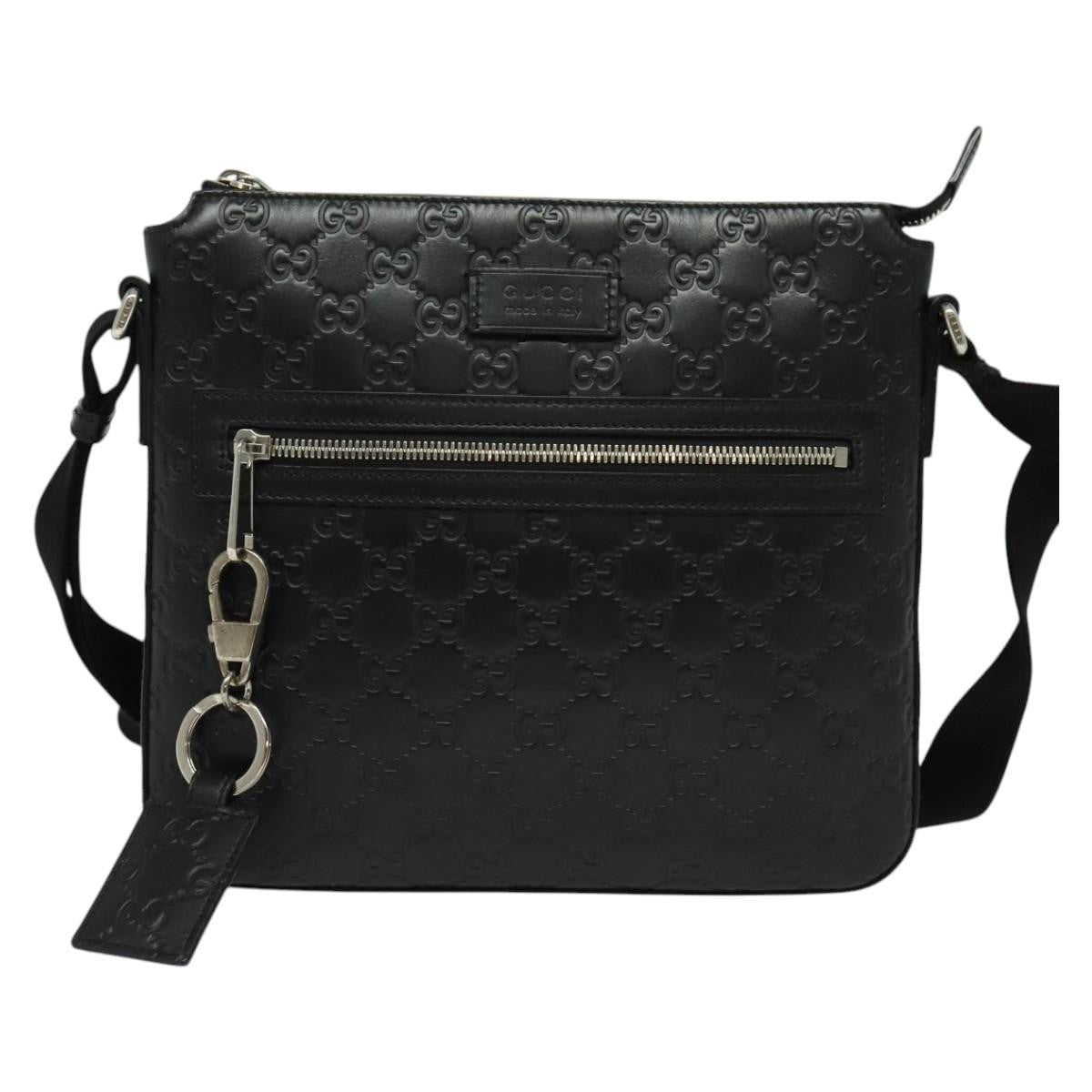 Gucci Signature Zip Messenger Guccissima Leather Small