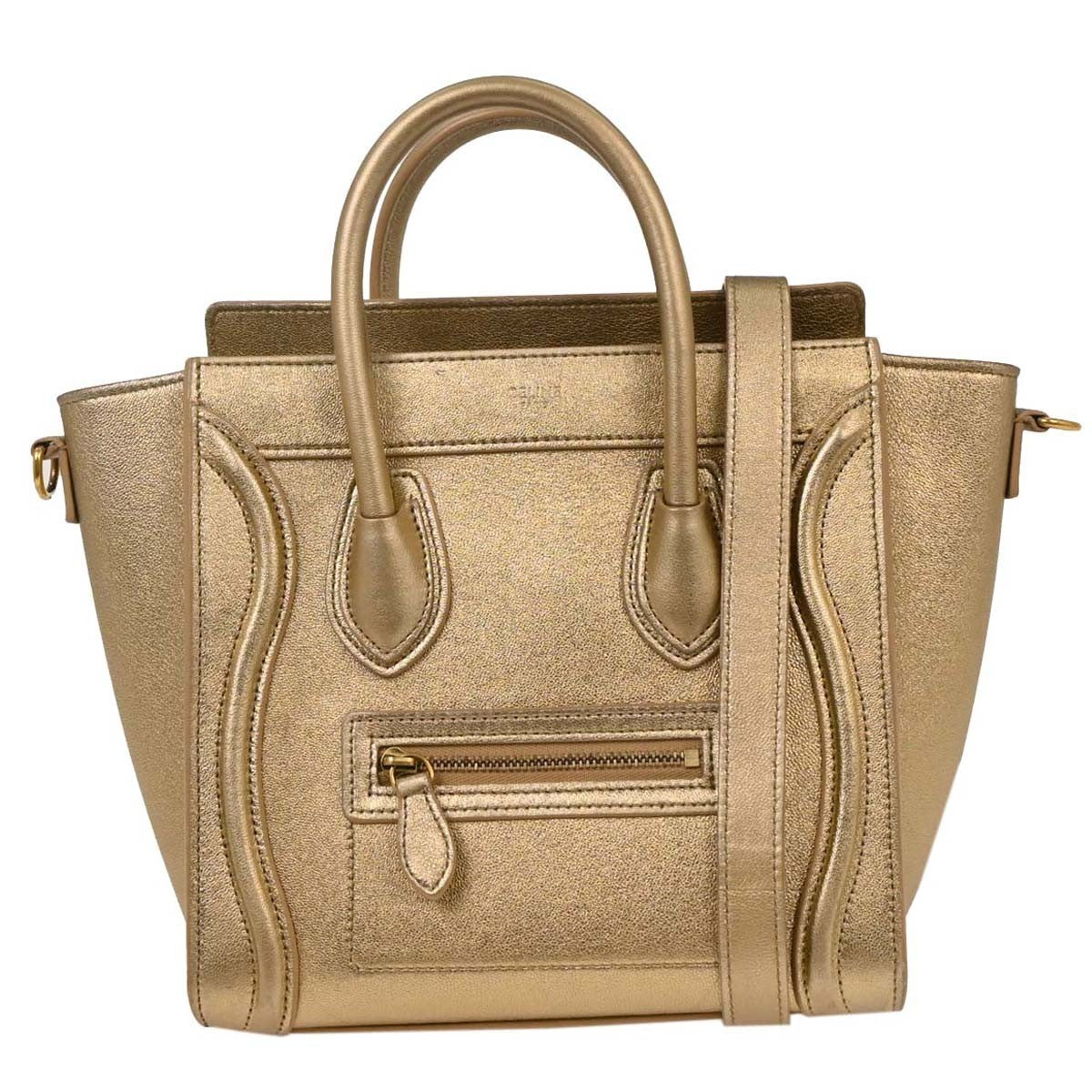 Celine Luggage Bag Smooth Leather Nano