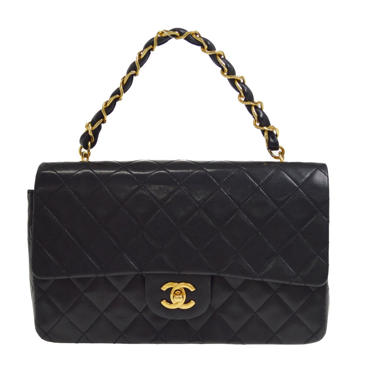 Chanel Vintage Classic Single Flap Quilted Lambskin Medium
