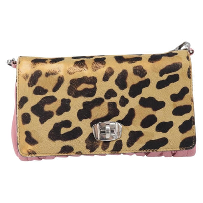 Miu Miu Convertible Flap Haircalf & Matelassé Nappa Leather Product Image