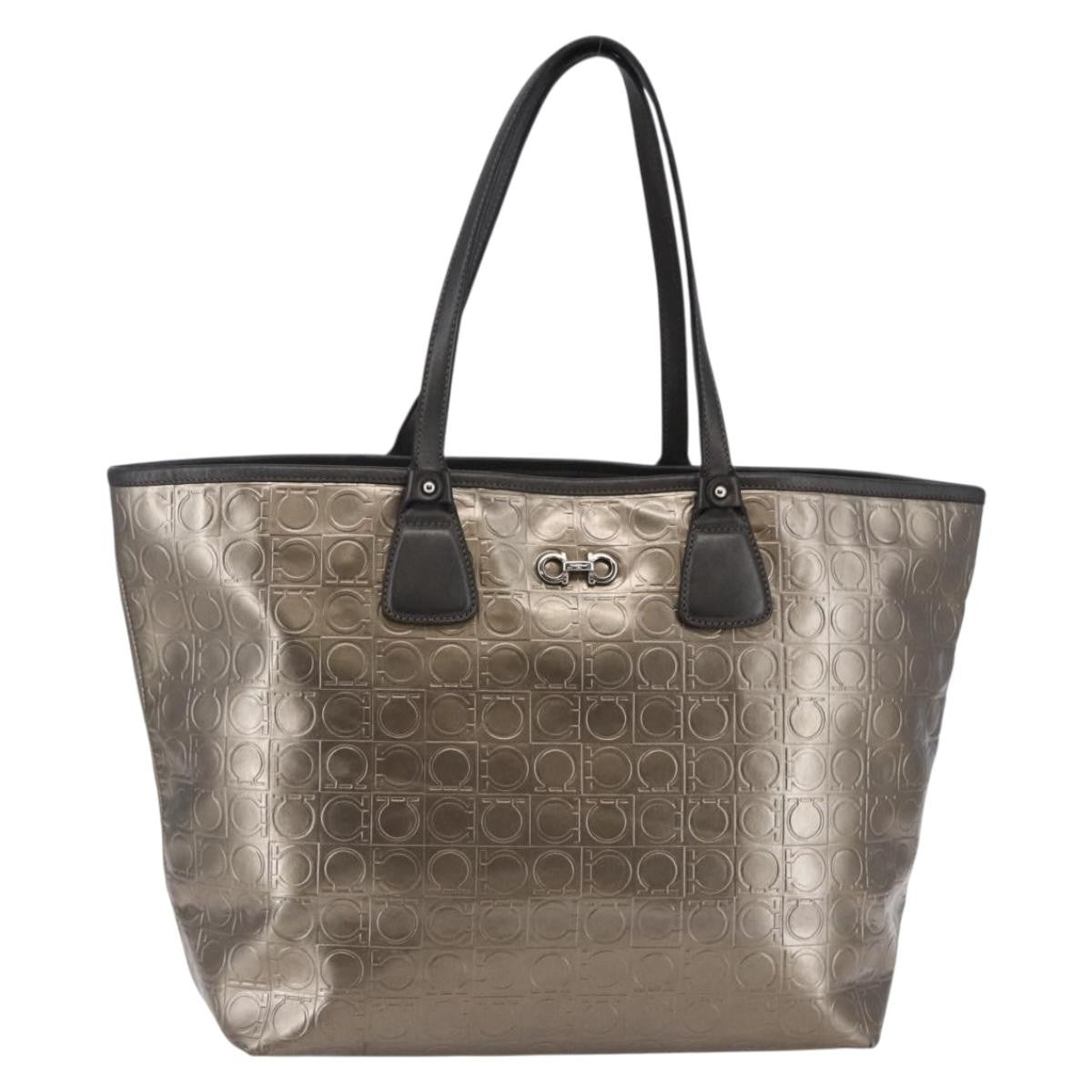 Salvatore Ferragamo Gancini Tote Patent leather Product Image