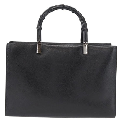 Gucci Vintage Bamboo Handle Leather Small