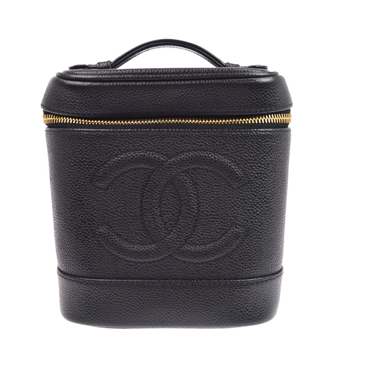 Chanel Vintage Cosmetic Case Lambskin Tall