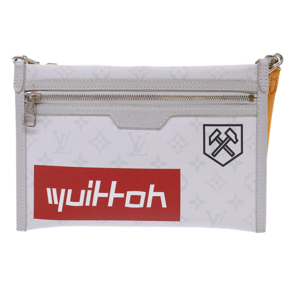 Louis Vuitton Double Flat Messenger Limited Edition Logo Story Monogram Canvas and Denim Product Image