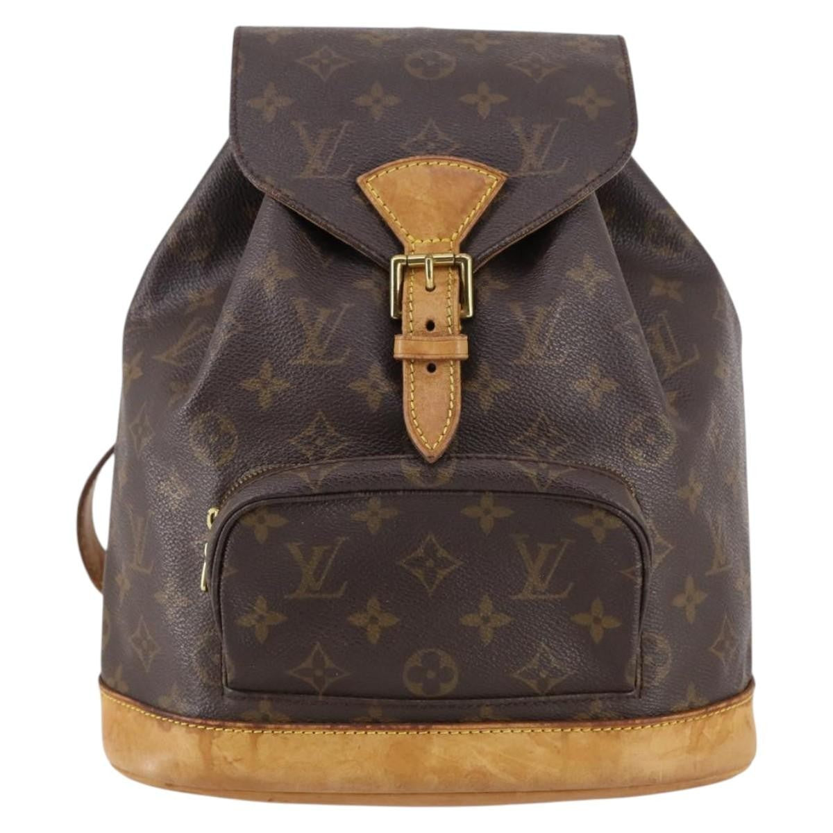 Louis Vuitton Vintage Montsouris Backpack Monogram Canvas MM