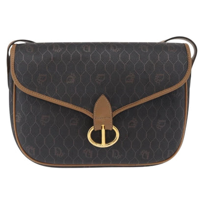 Christian Dior Vintage Honeycomb Flap Crossbody Bag Canvas and Leather Product Image