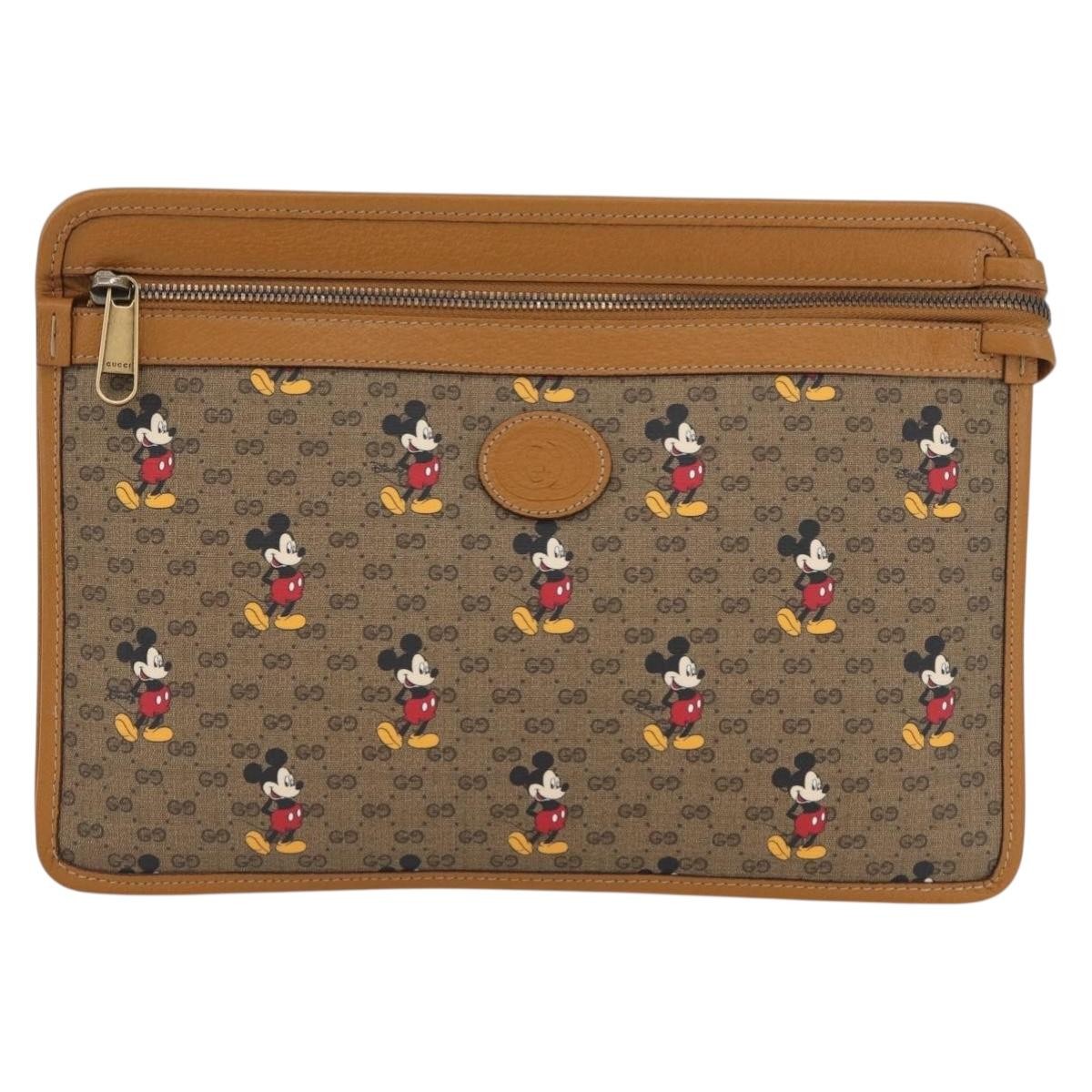 Gucci Disney Mickey Mouse Front Zip Printed Mini GG Coated Canvas Product Image