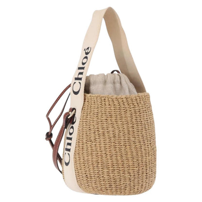 Chloe Woody Basket Woven Raffia Small