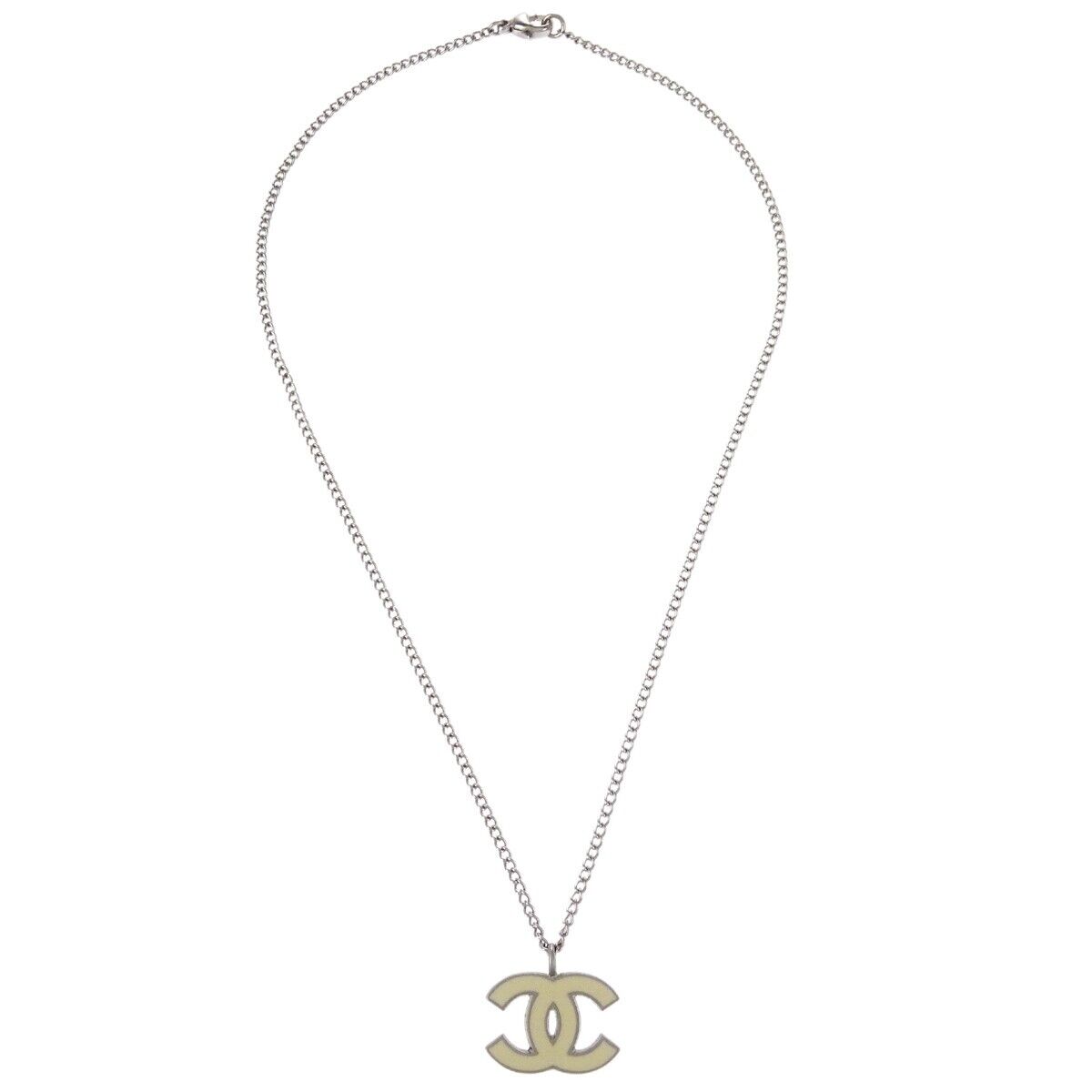 Chanel CC Pendant Necklace Metal Product Image