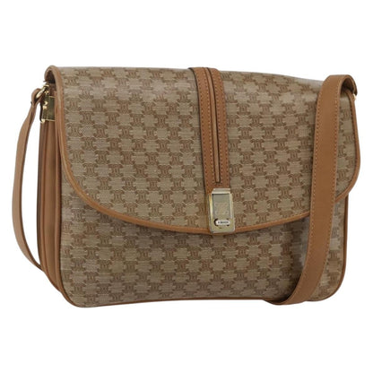 Celine Vintage Macadam Shoulder Bag Canvas and Leather Product Image