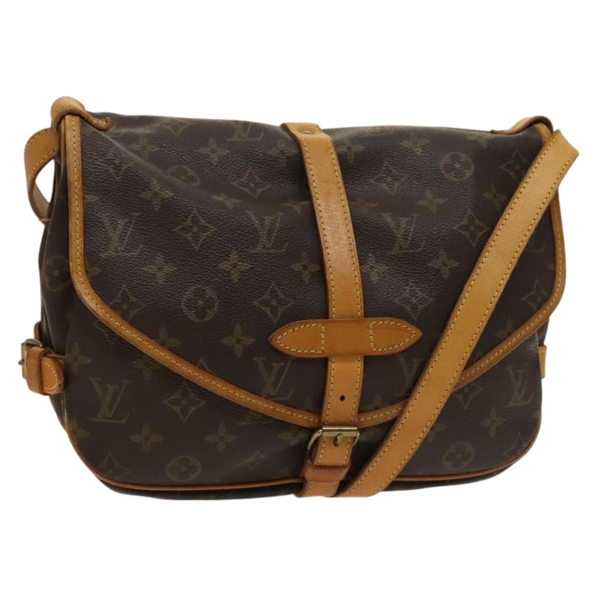Louis Vuitton Saumur Handbag Monogram Canvas 30