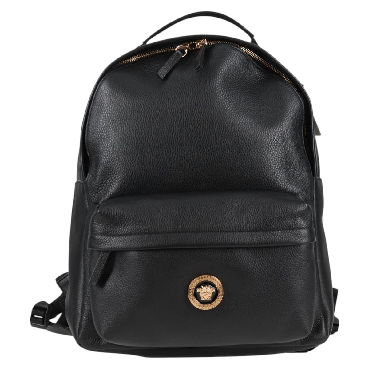 Versace Medusa Zip Backpack Leather Medium
