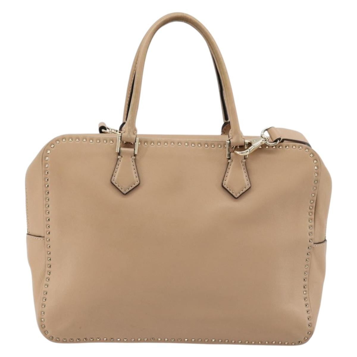 Valentino Garavani Convertible Zip Satchel Leather with Micro Rockstuds Medium