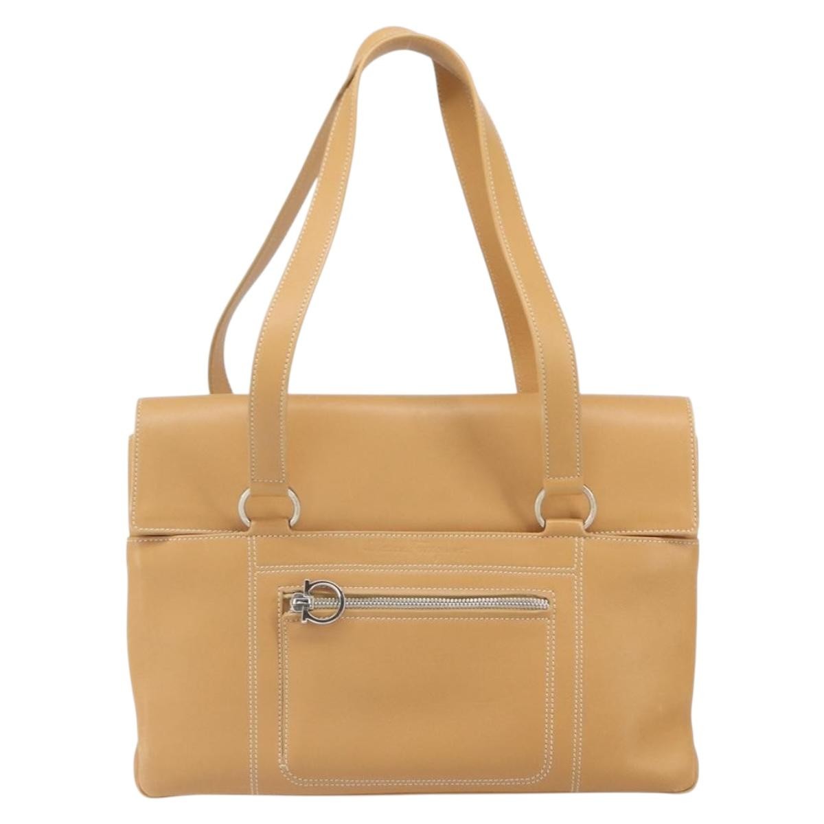 Salvatore Ferragamo Gancini Tote Leather Product Image