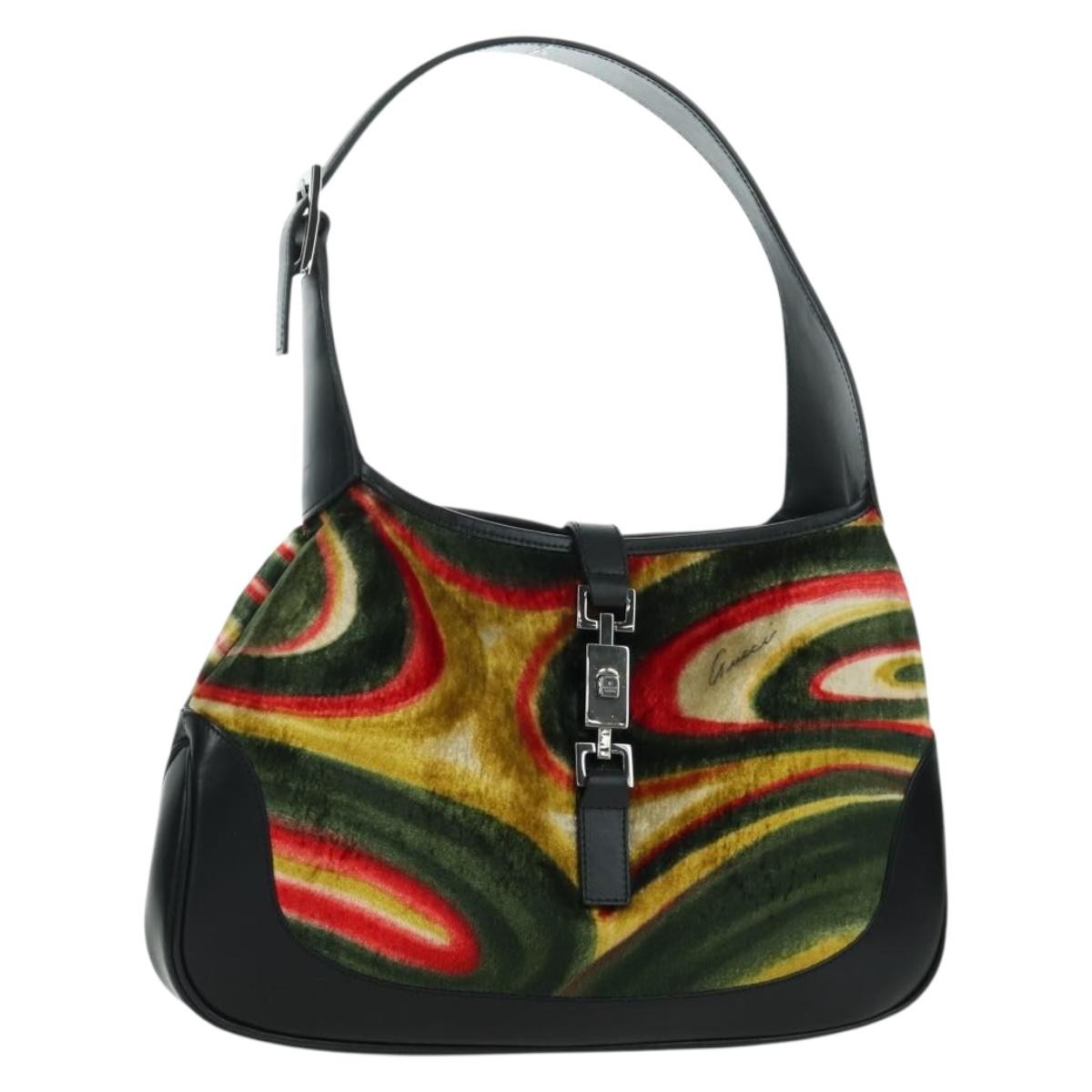 Gucci Vintage Jackie Shoulder Bag Canvas and Leather Product Image