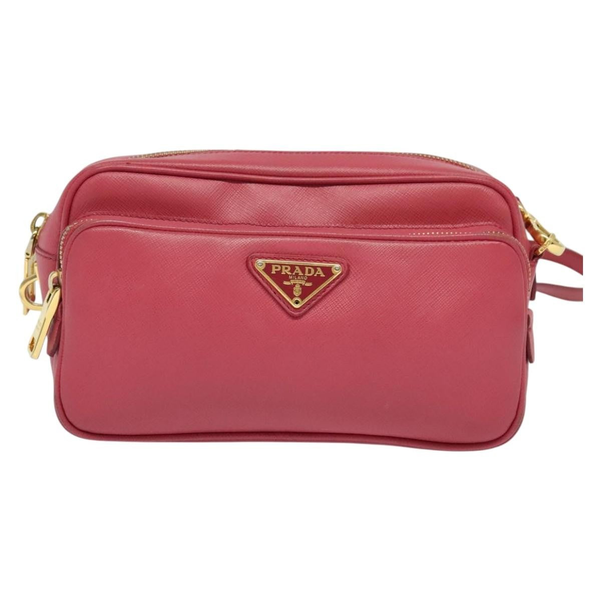 Prada Front Pocket Crossbody Bag Saffiano Leather Small