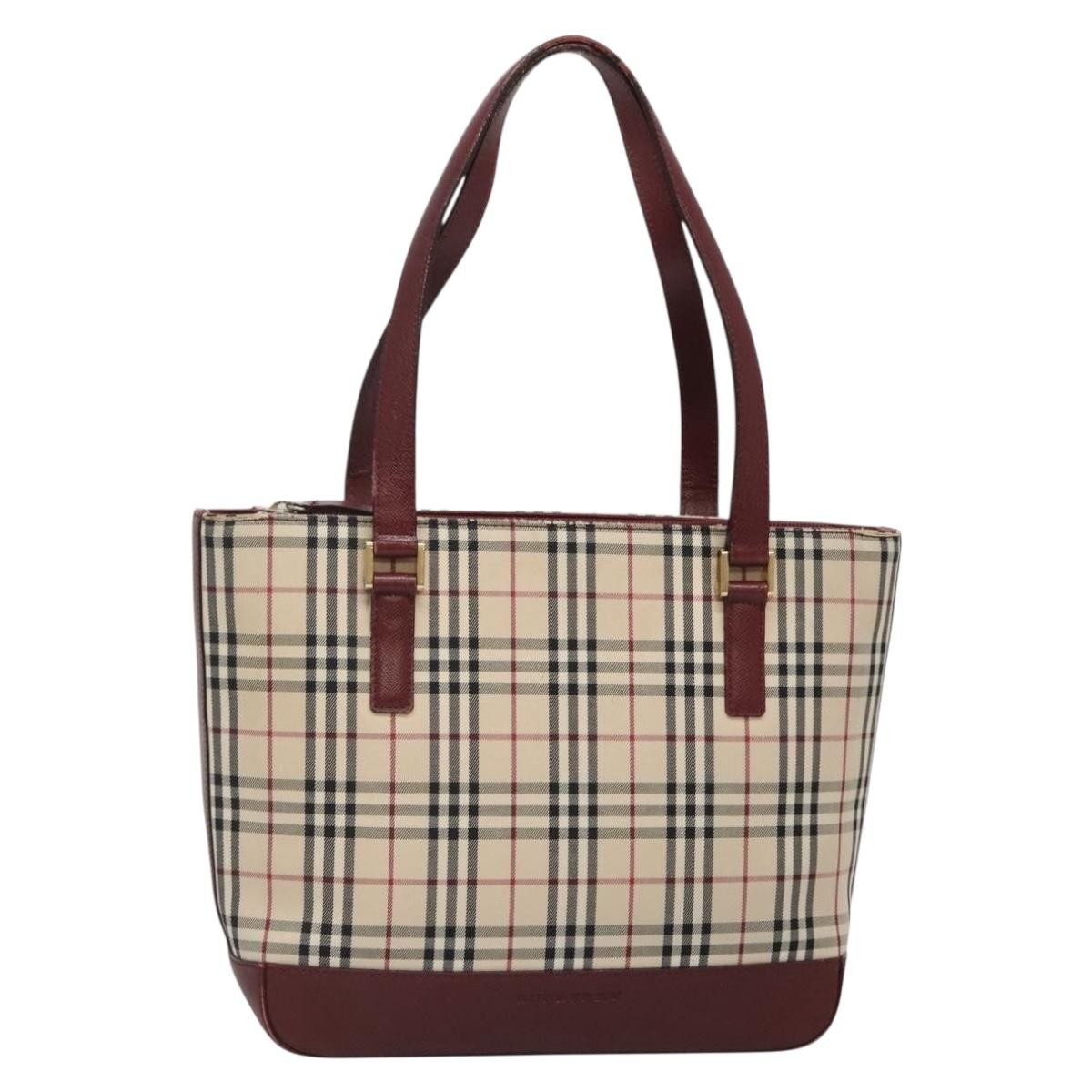 Burberry Nova Check Tote Canvas and Leather Product Image