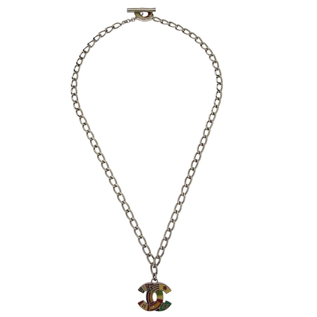 Chanel CC Pendant Necklace Metal Product Image