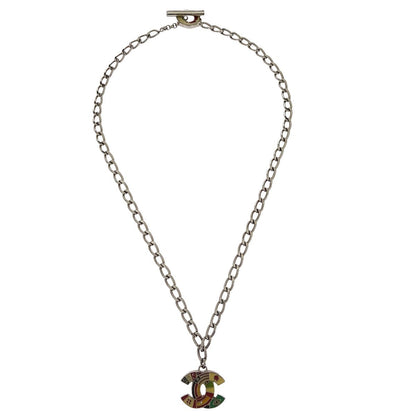 Chanel CC Pendant Necklace Metal Product Image