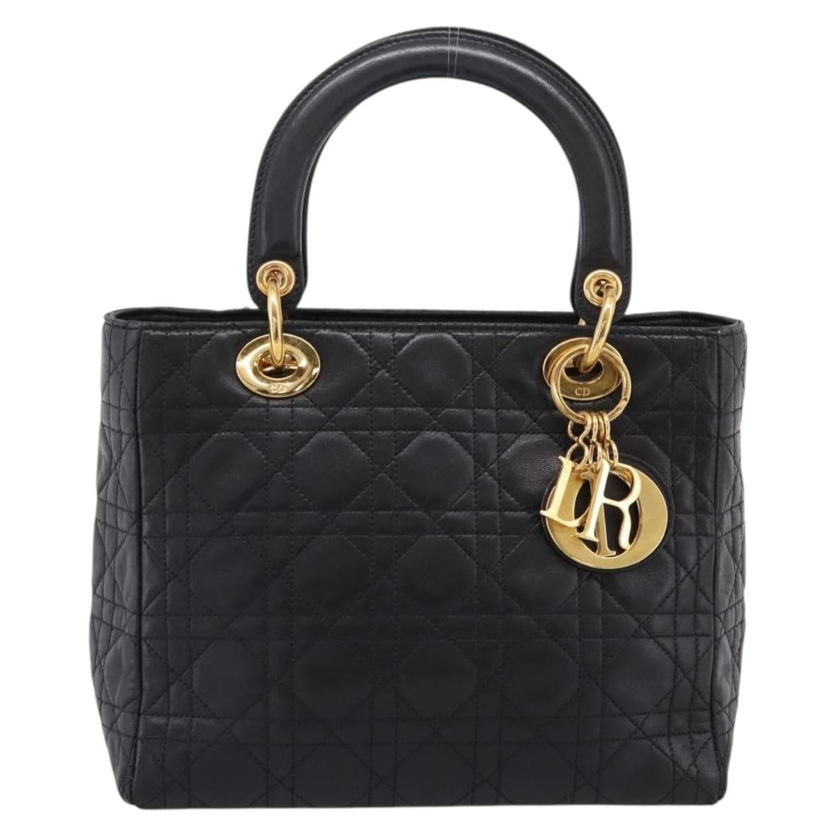 Christian Dior Vintage Lady Dior Leather Medium